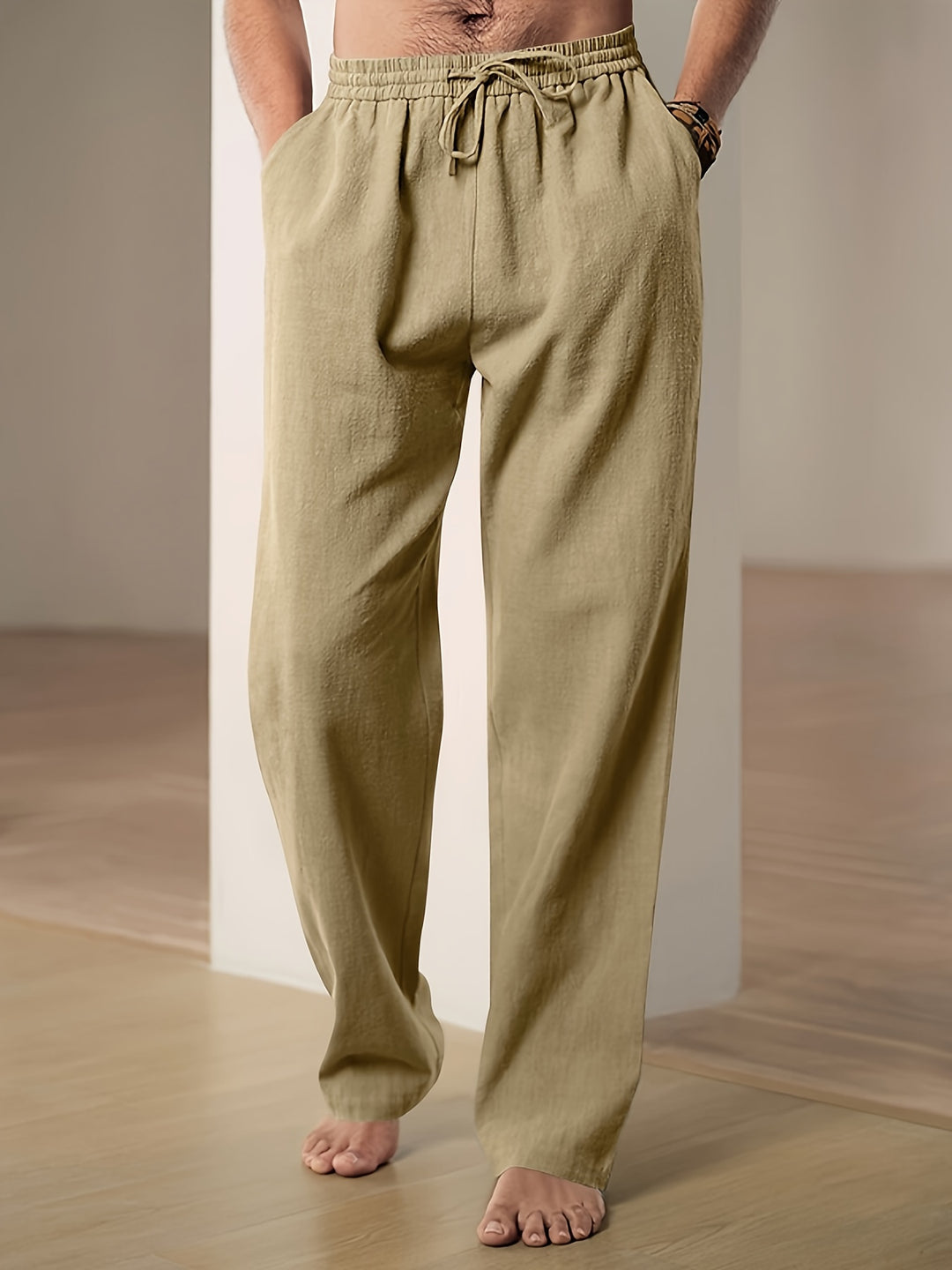 Paulo | Herren Freizeithose mit elastischem Tunnelzug Loose Fit