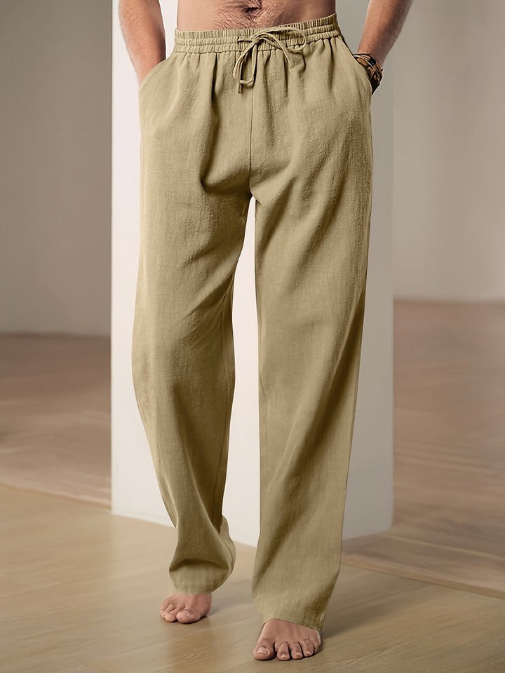 Paulo | Herren Freizeithose mit elastischem Tunnelzug Loose Fit