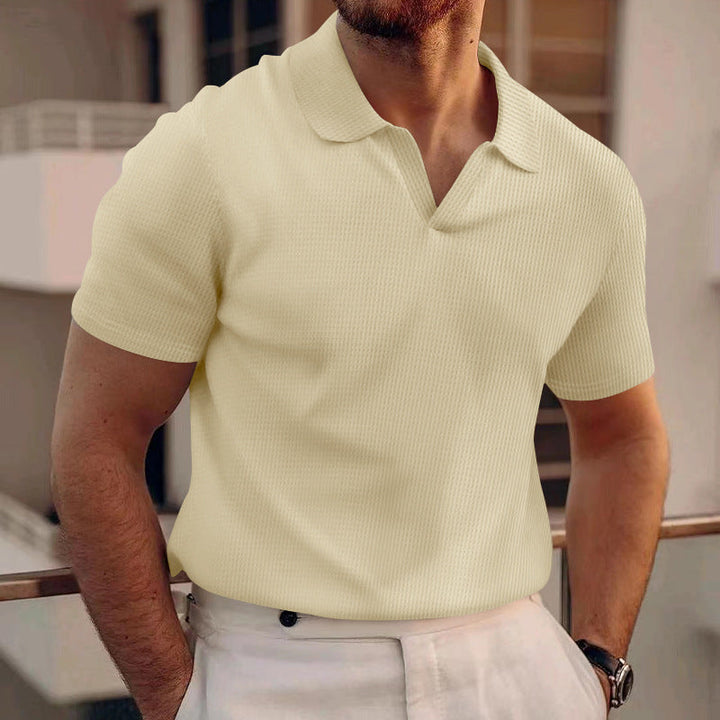 Elias | Herren Poloshirt Kurzarm Strukturiert Casual Sommer