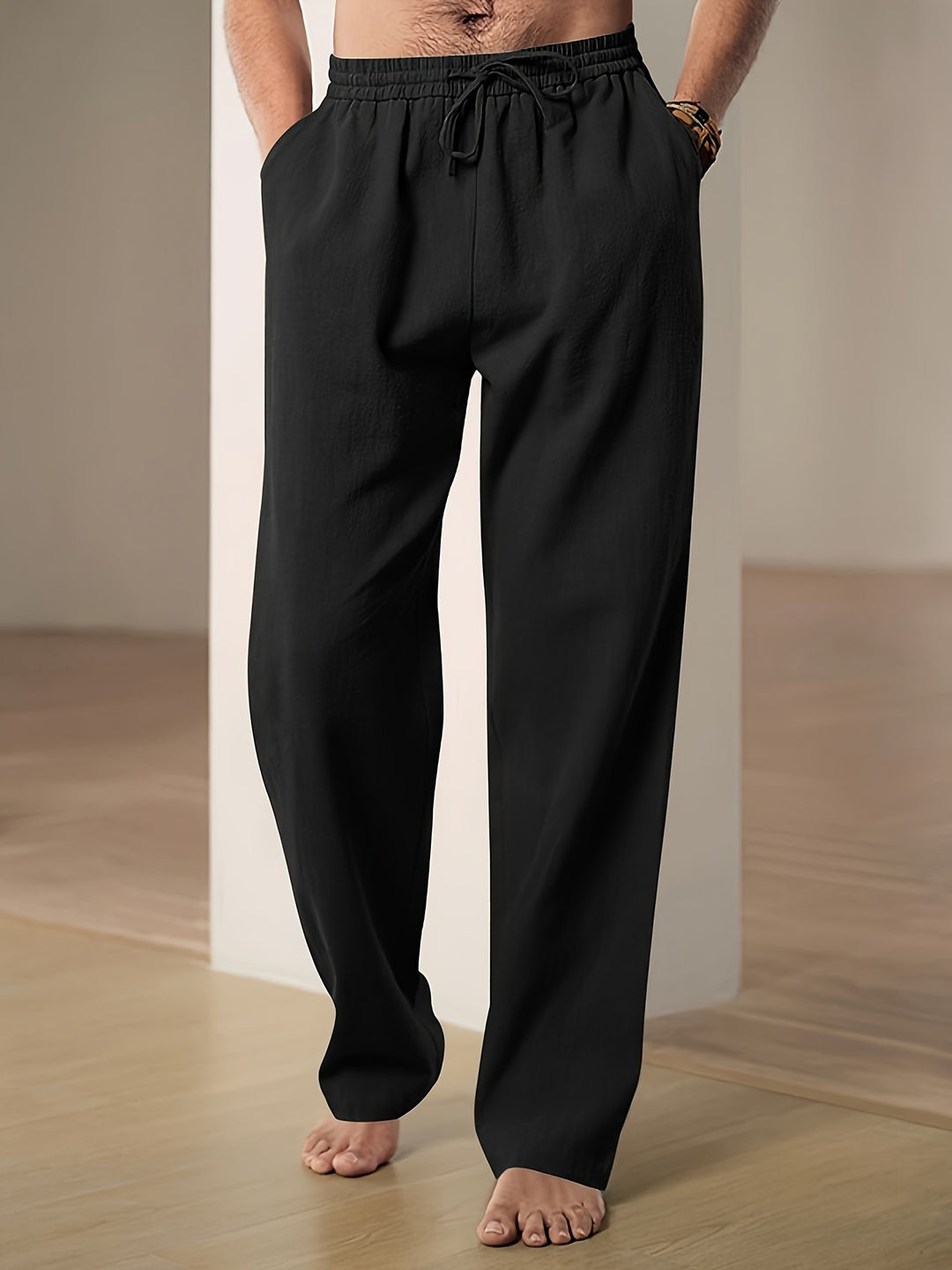 Paulo | Herren Freizeithose mit elastischem Tunnelzug Loose Fit