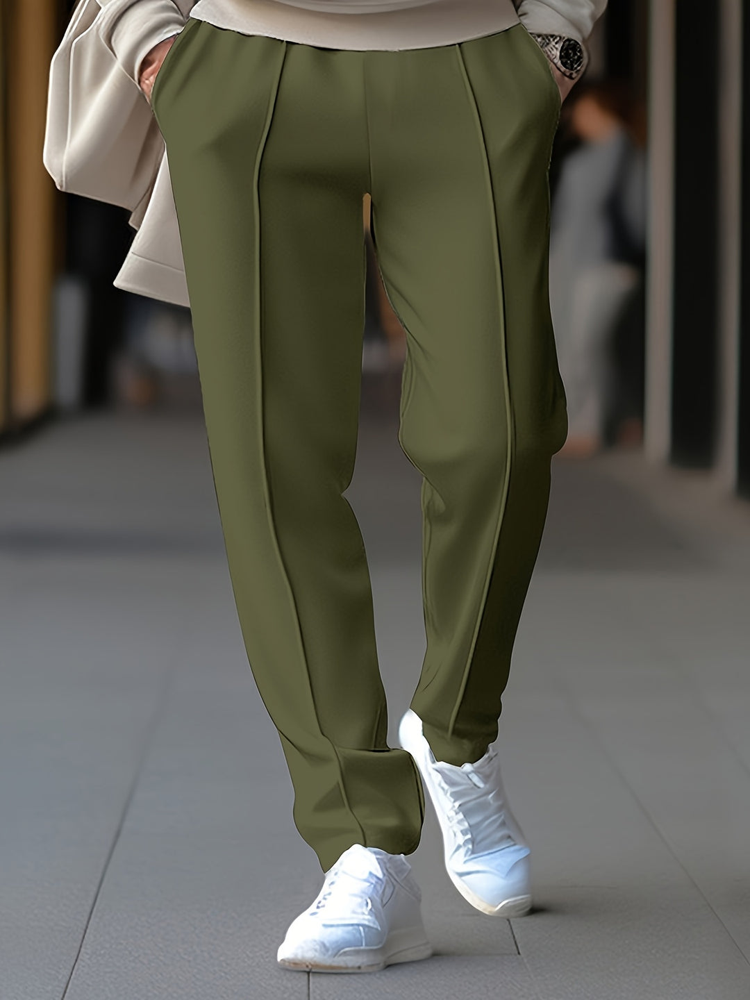 Sven | Herren Chinohose Slim Fit Kordelzug Frühling Sommer