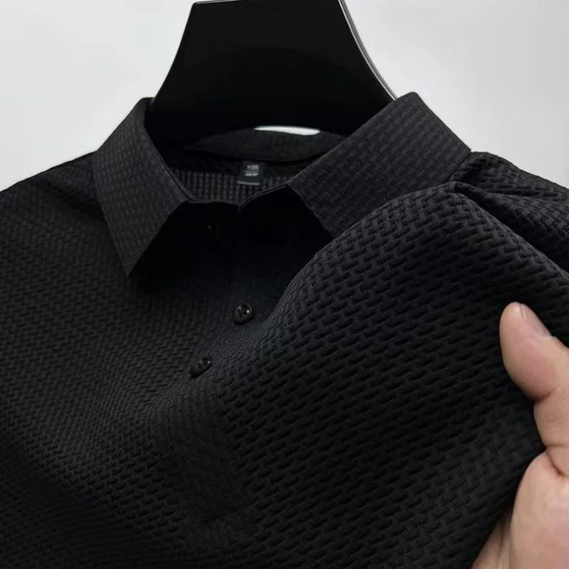 Kai | Herren Poloshirt Kurzarm Waffelstruktur Casual Klassisch
