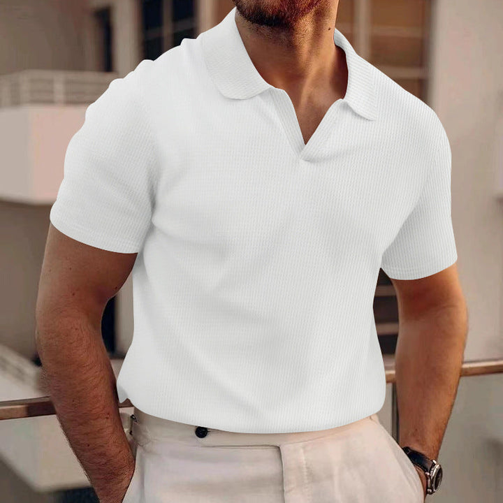 Elias | Herren Poloshirt Kurzarm Strukturiert Casual Sommer