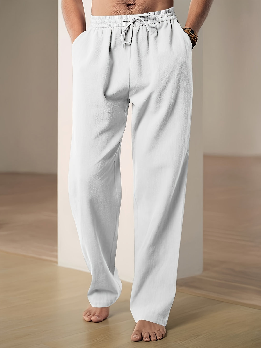 Paulo | Herren Freizeithose mit elastischem Tunnelzug Loose Fit