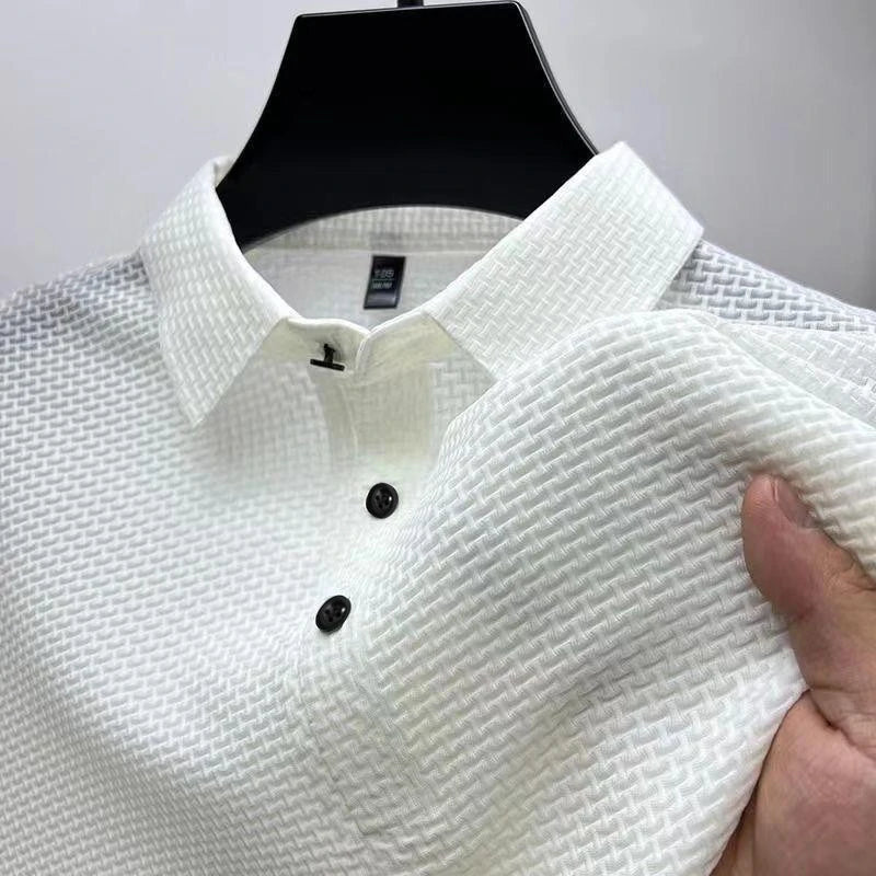 Kai | Herren Poloshirt Kurzarm Waffelstruktur Casual Klassisch