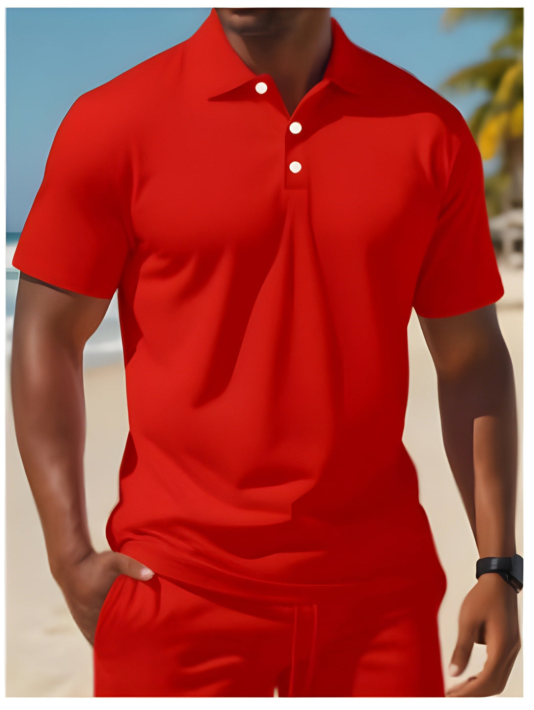 Bruno | Herren Sommer Set Poloshirt Shorts Freizeit Sport