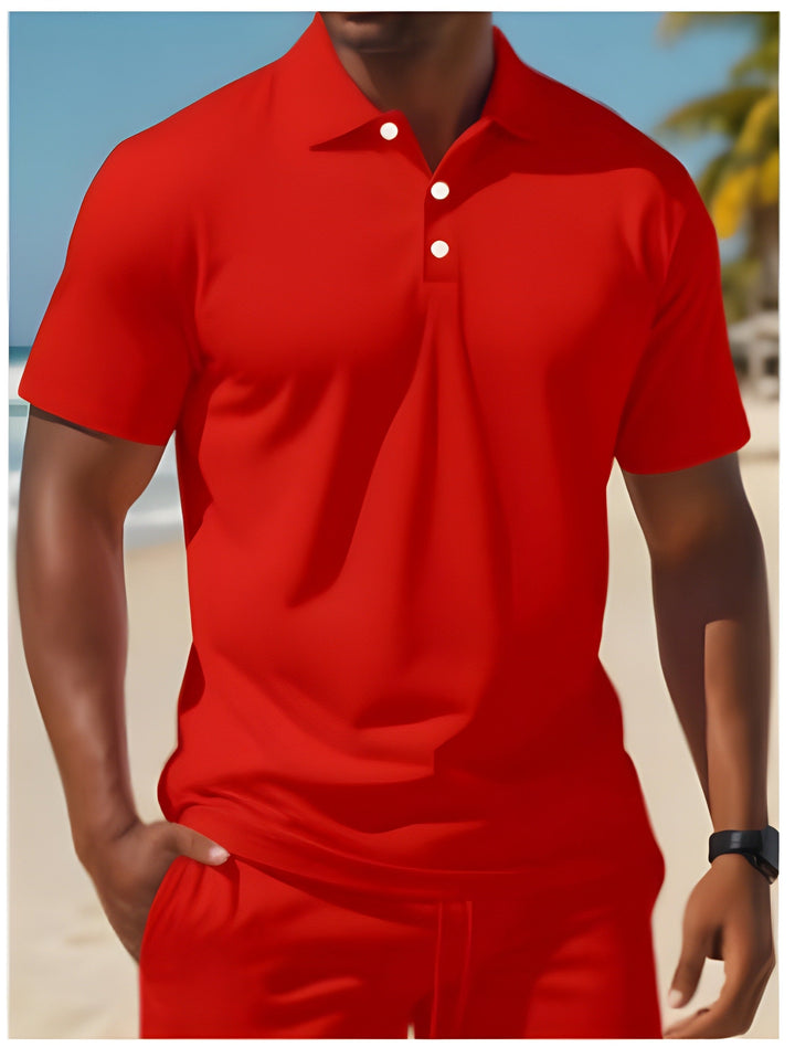 Bruno | Herren Sommer Set Poloshirt Shorts Freizeit Sport