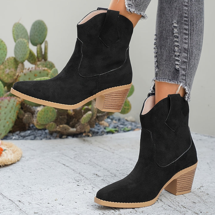 Franka | Damen Chelsea Ankle Boot mit Blockabsatz, 70 - Taupe - Image 2