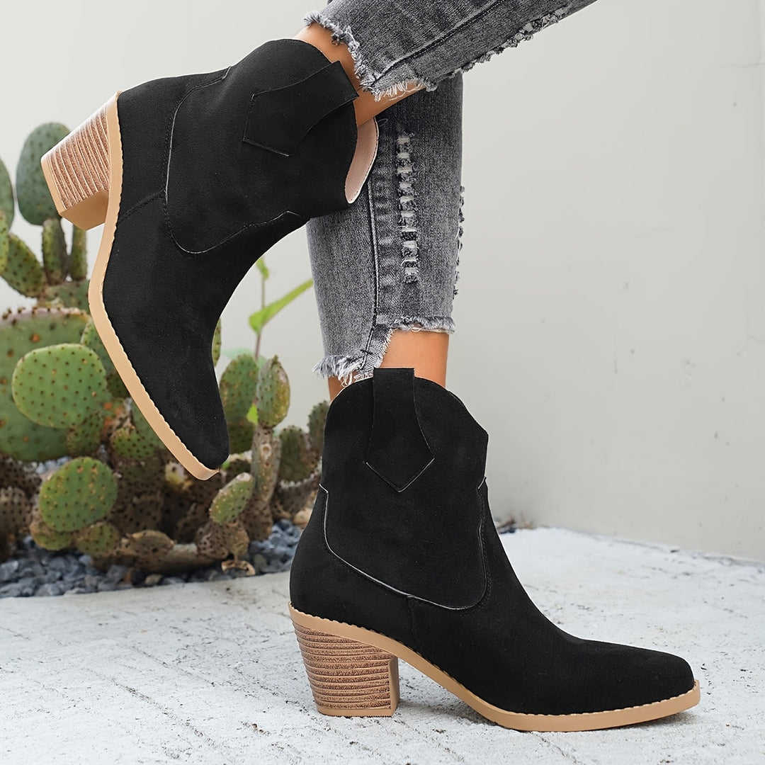Franka | Damen Chelsea Ankle Boot mit Blockabsatz, 70 - Taupe - Image 6