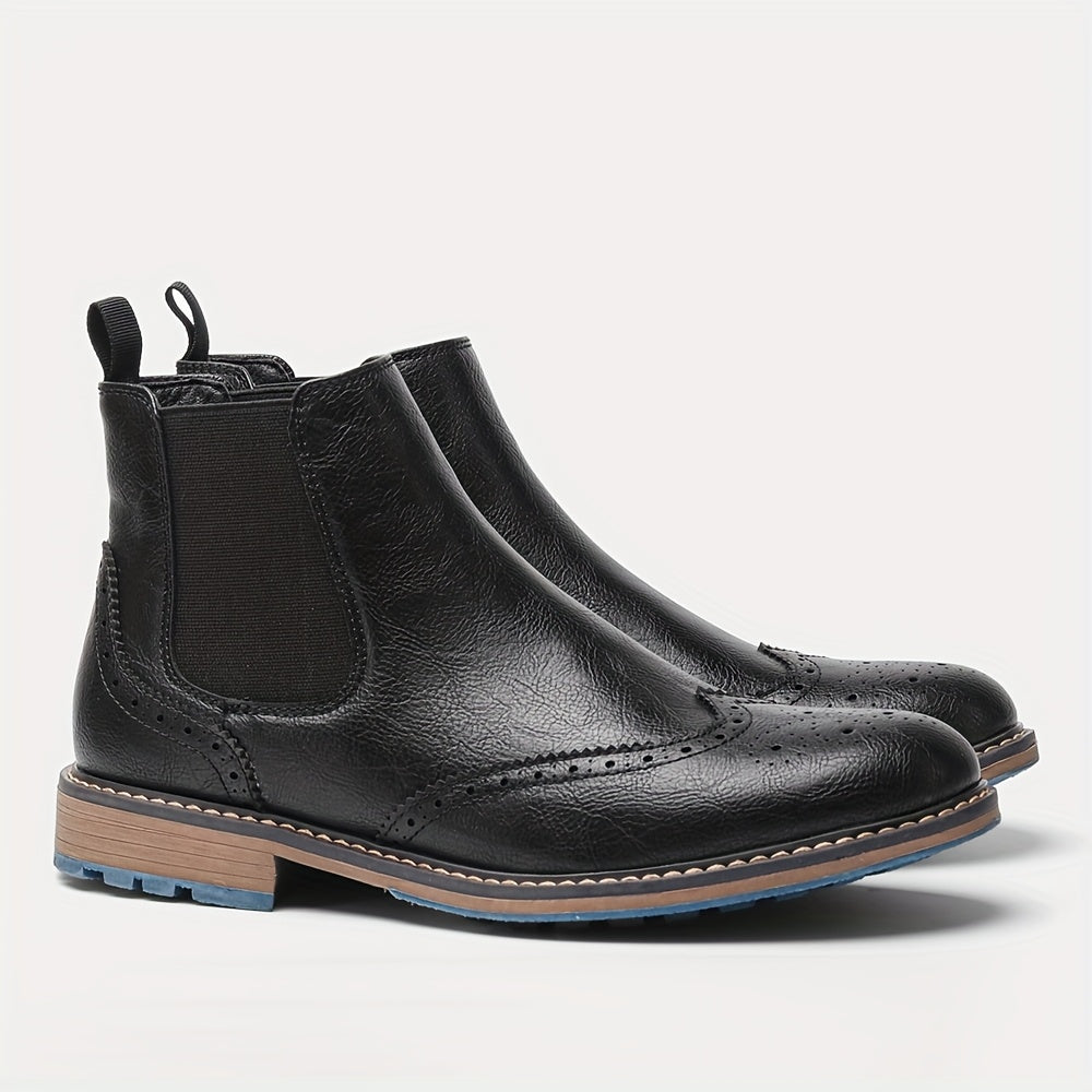 Fridolin | Herren Chelsea Boots Stiefelette Schwarz - Black - Image 1