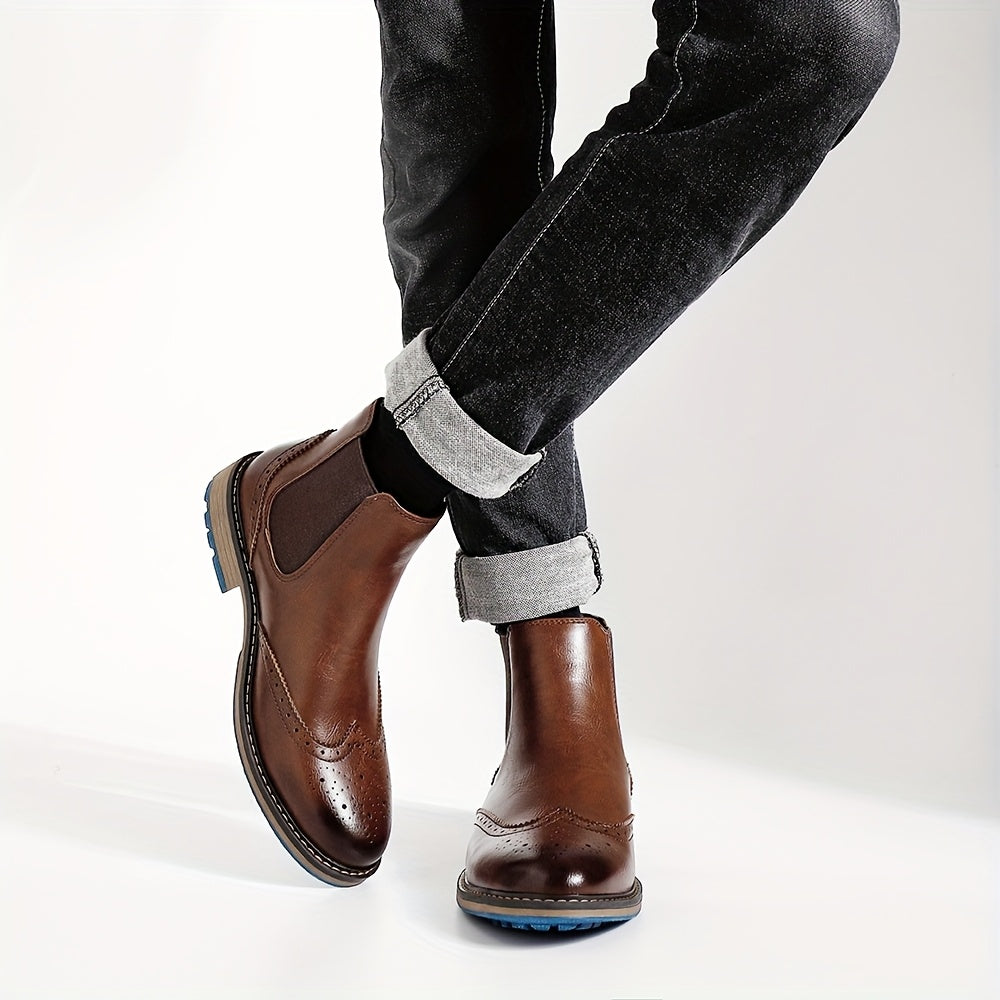 Fridolin | Herren Chelsea Boots Stiefelette Schwarz - Black - Image 10