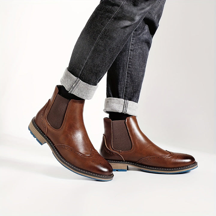 Fridolin | Herren Chelsea Boots Stiefelette Schwarz - Black - Image 11