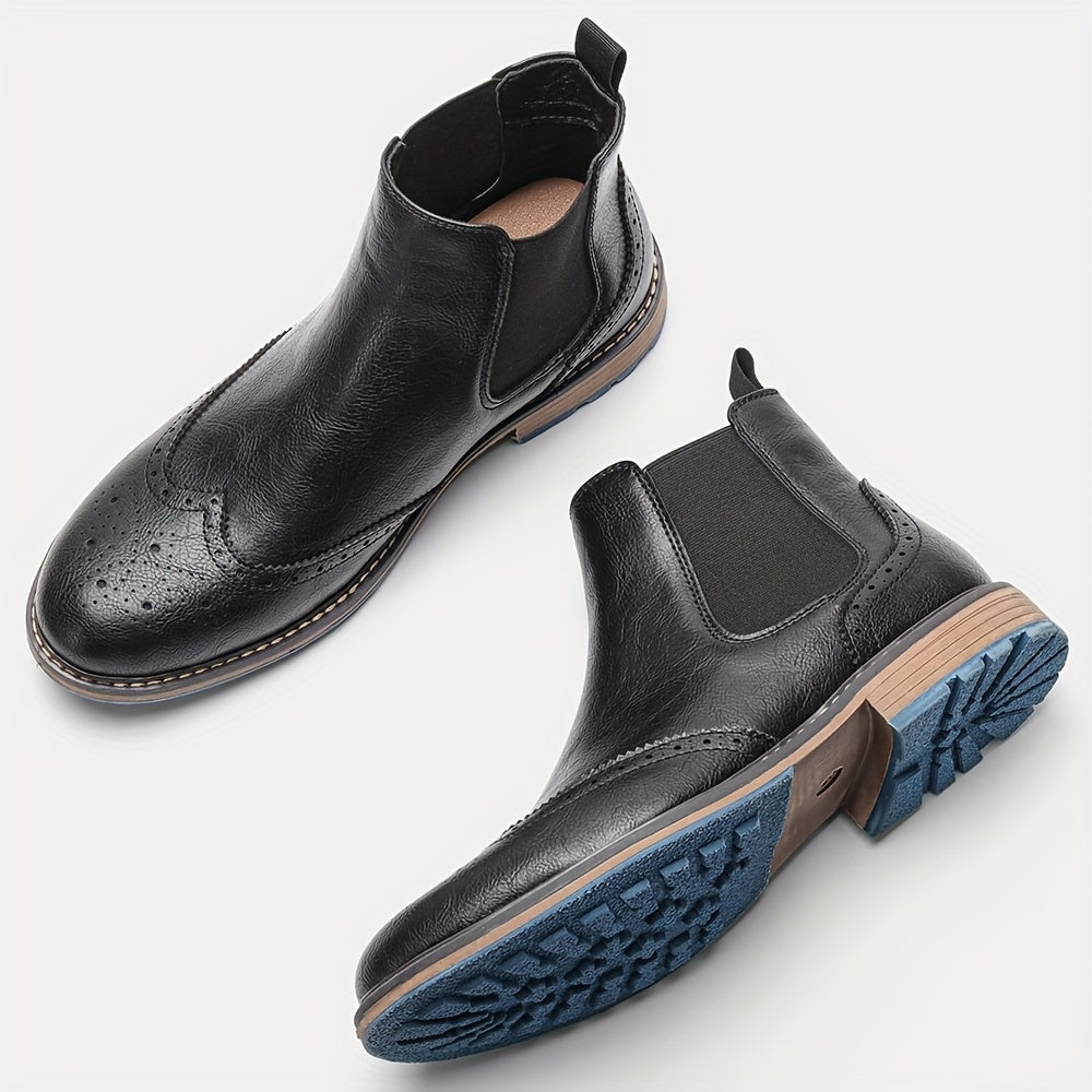 Fridolin | Herren Chelsea Boots Stiefelette Schwarz - Black - Image 13