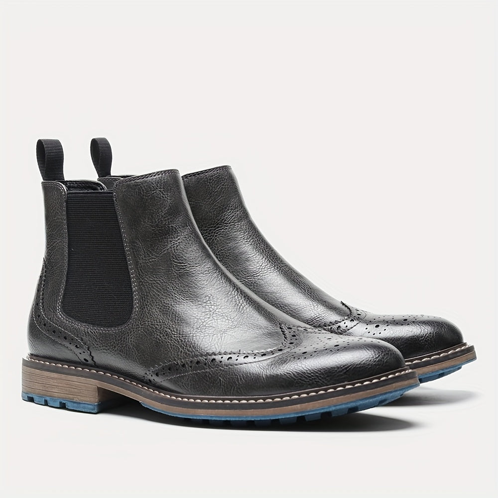 Fridolin | Herren Chelsea Boots Stiefelette Schwarz - Black - Image 7