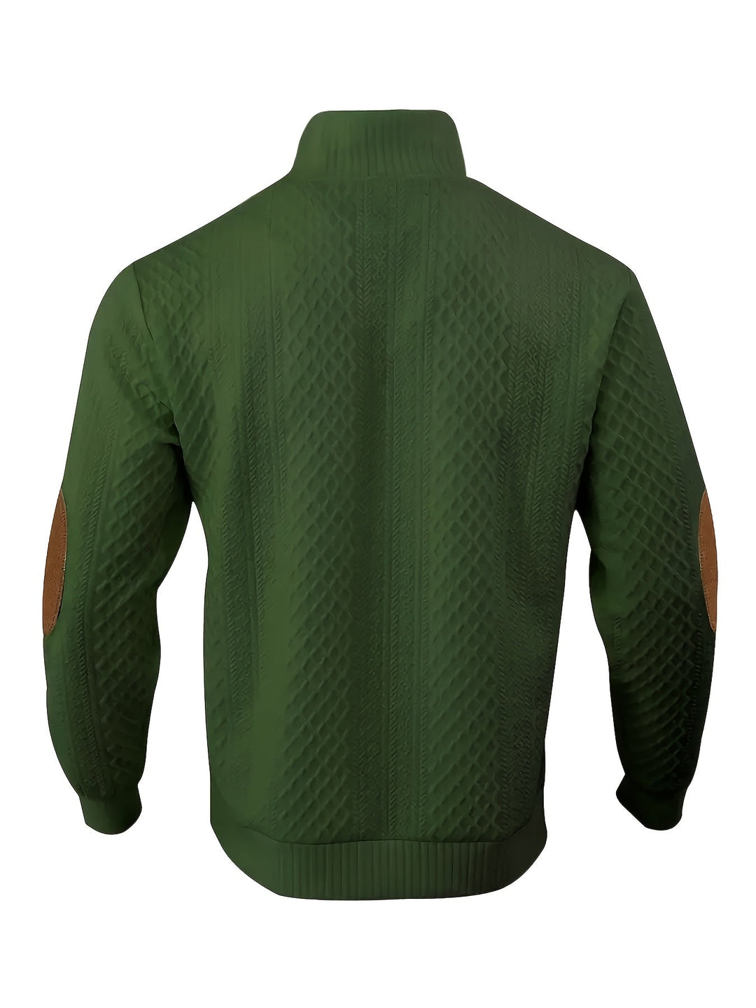 Gerlof | Herren Stehkragen Pullover Strukturstrick - Beige - Image 10