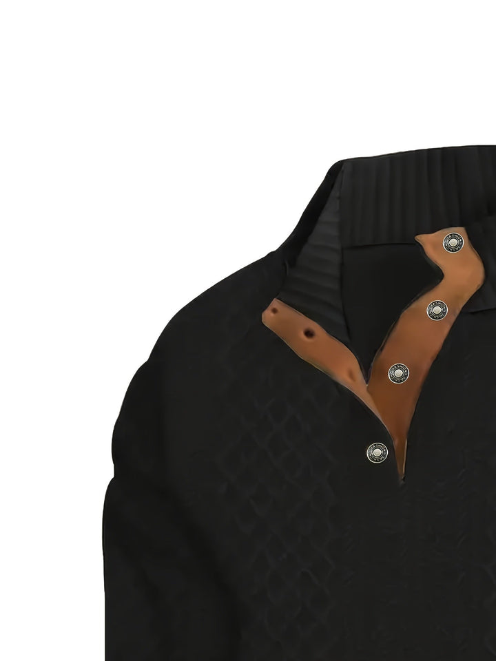 Gerlof | Herren Stehkragen Pullover Strukturstrick - Beige - Image 20