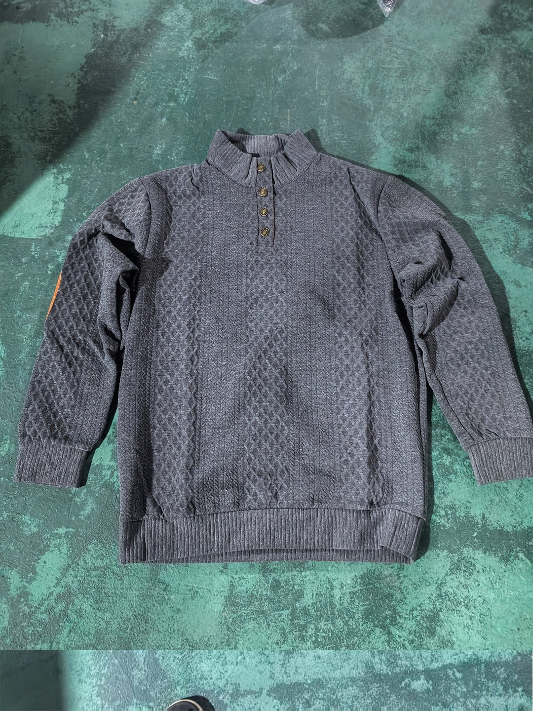 Gerlof | Herren Stehkragen Pullover Strukturstrick - Beige - Image 30