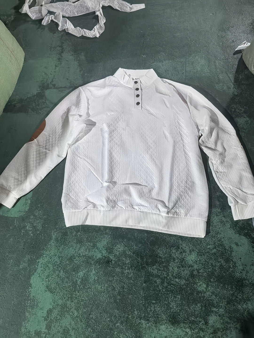 Gerlof | Herren Stehkragen Pullover Strukturstrick - Beige - Image 38