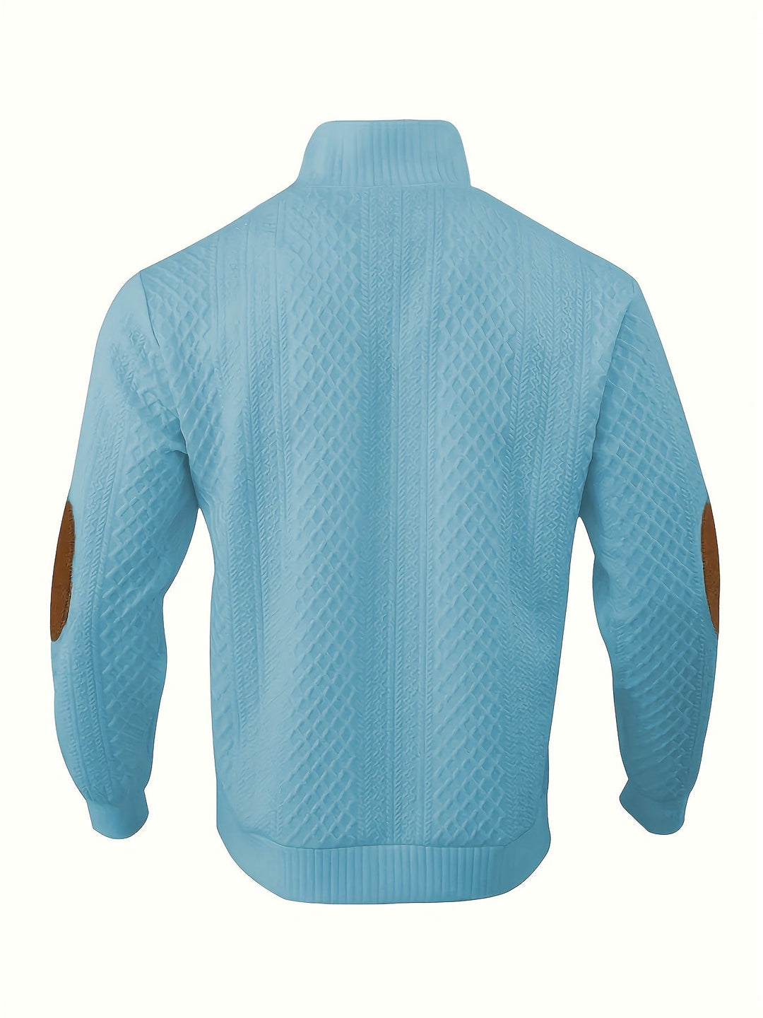 Gerlof | Herren Stehkragen Pullover Strukturstrick - Beige - Image 42