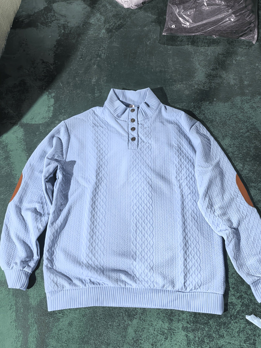 Gerlof | Herren Stehkragen Pullover Strukturstrick - Beige - Image 46