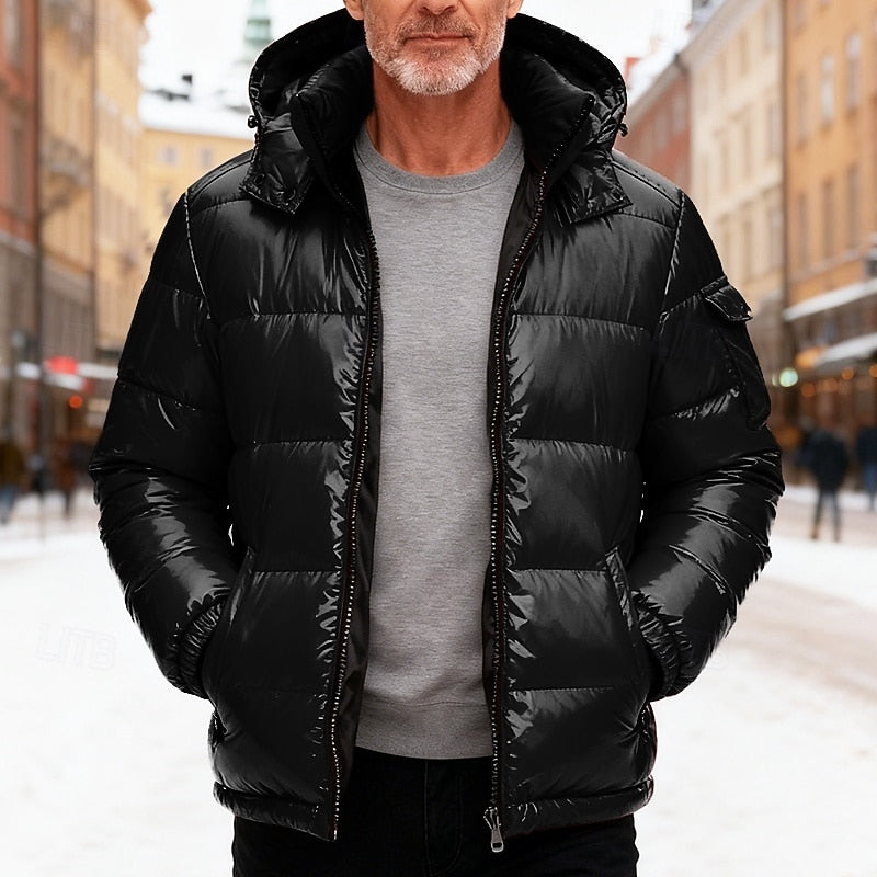 Germund | Herren Steppjacke mit Kapuze Winterjacke - Red - Image 2