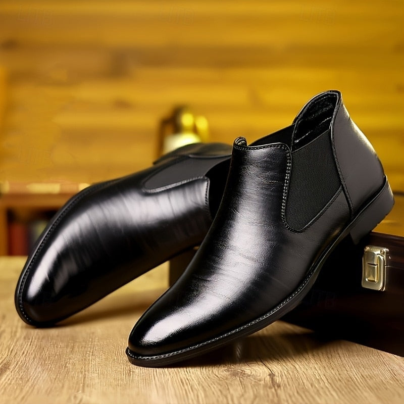Germund | Herren Stiefelette Chelsea Boot Lederoptik - Dark Blue - Image 6