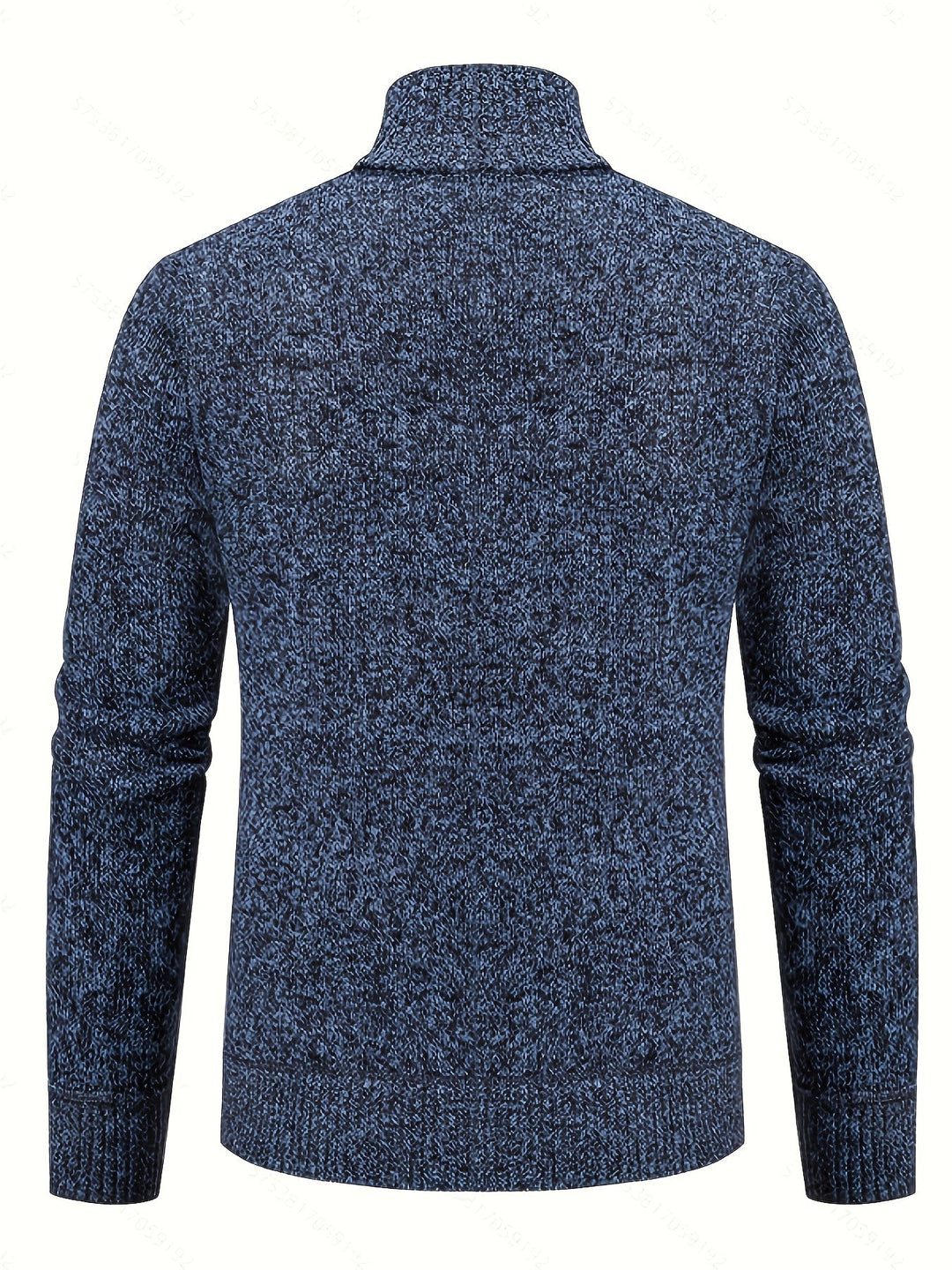 Gerold | Herren Strickjacke Reißverschluss Zopfmuster - Black - Image 15