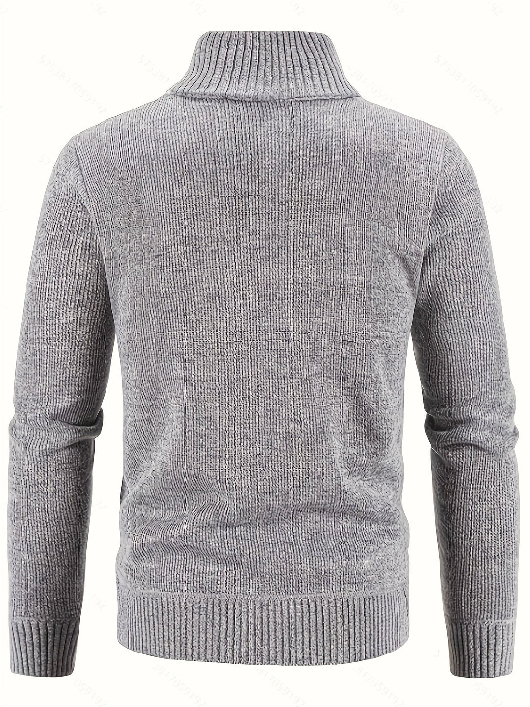 Gerold | Herren Strickjacke Reißverschluss Zopfmuster - Black - Image 9