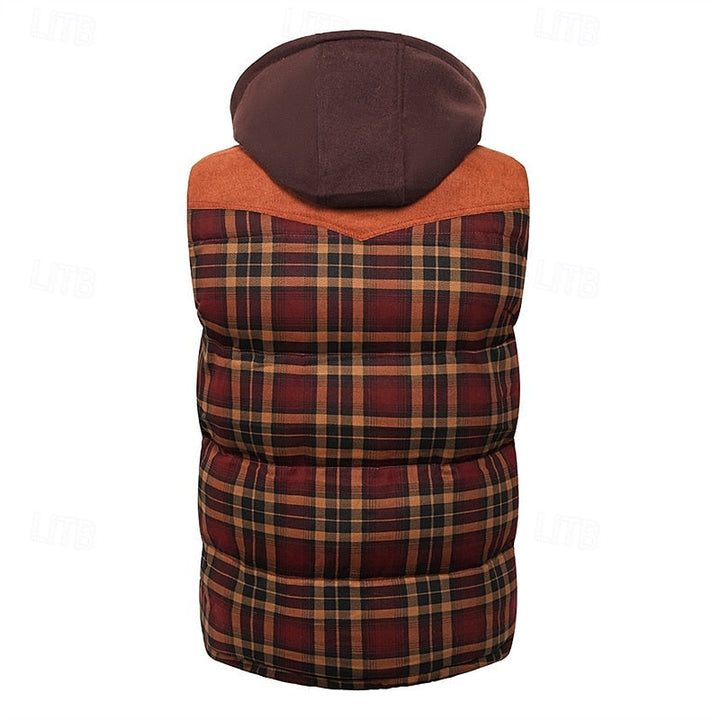 Gerwald | Herren Gesteppte Weste Karomuster - Image 4
