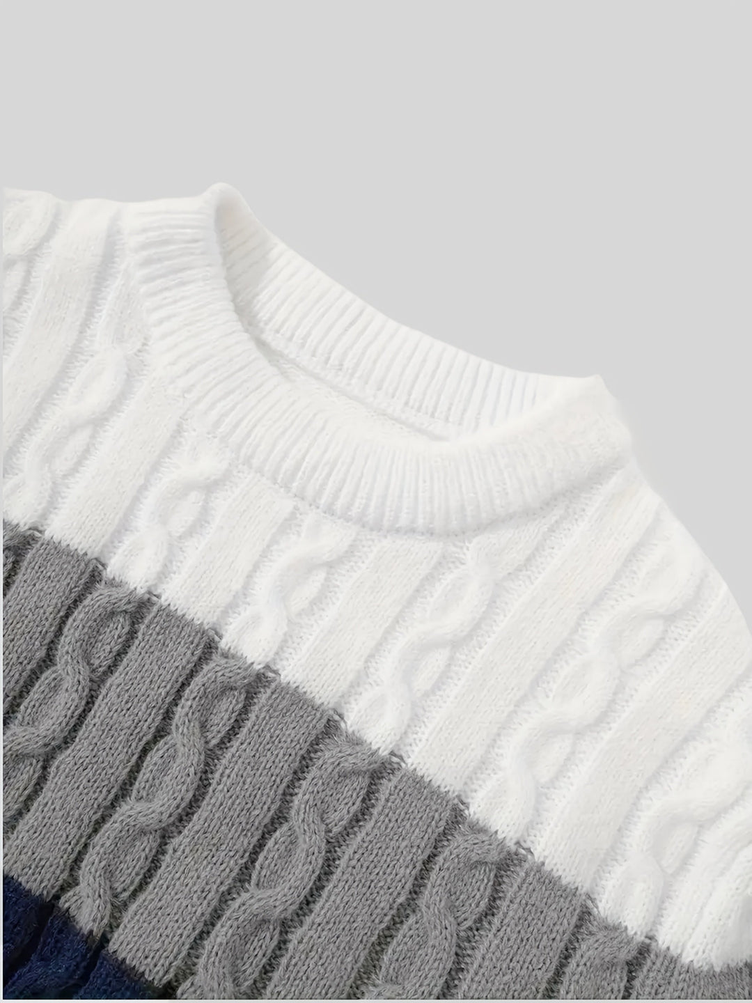 Gerwin | Herren Colorblock Strickpullover Rundhals - Image 5