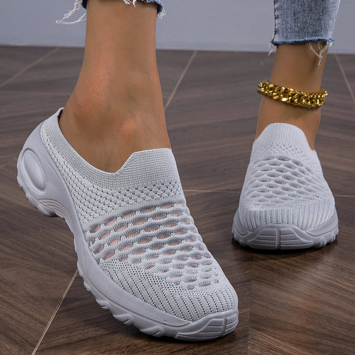 Giselle | Damen Slip-On Sneaker ohne Schnürsenkel - Grey - Image 1