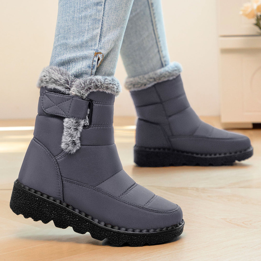 Grimara | Damen Winterstiefel Wasserdicht Warm - Navy - Image 2