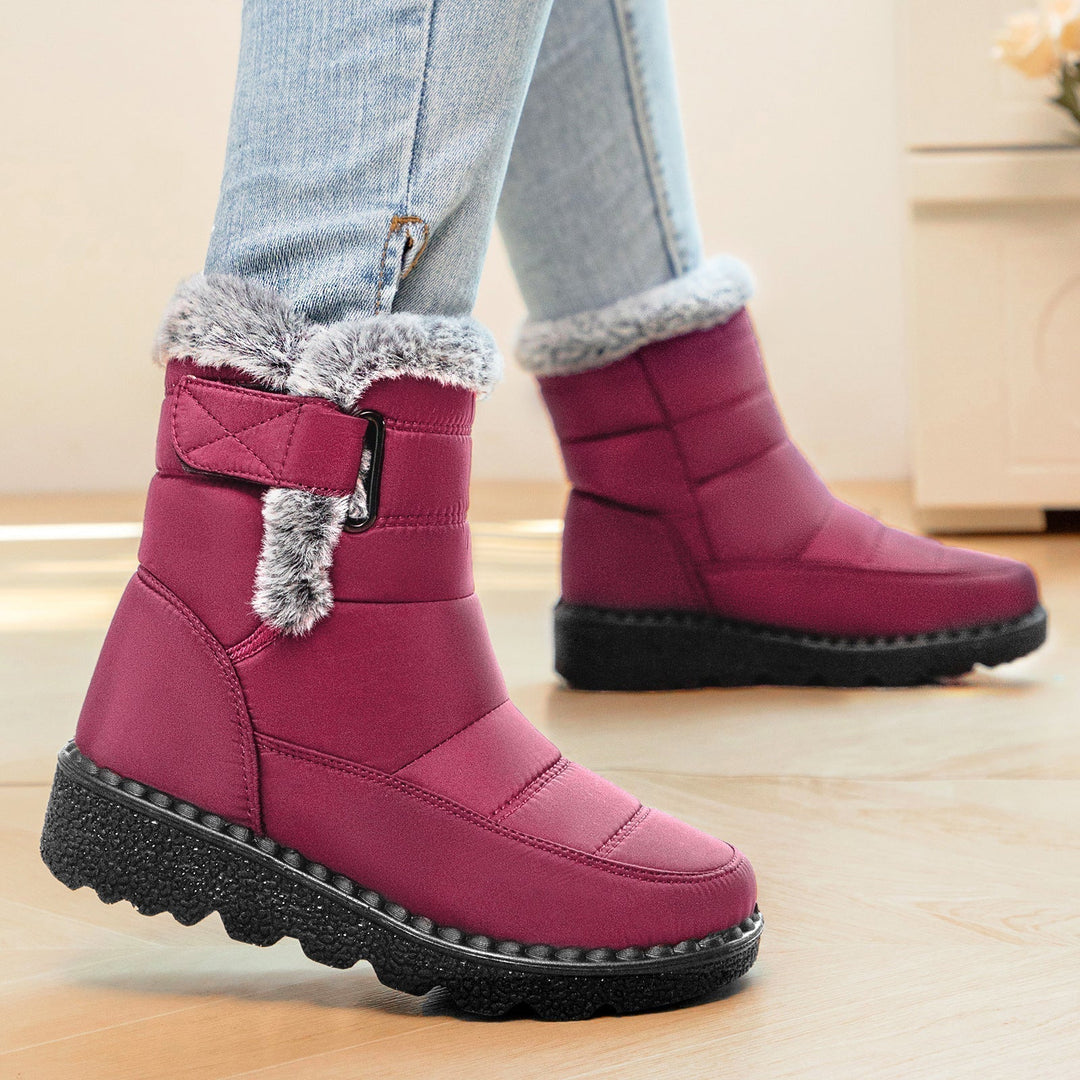 Grimara | Damen Winterstiefel Wasserdicht Warm - Navy - Image 3