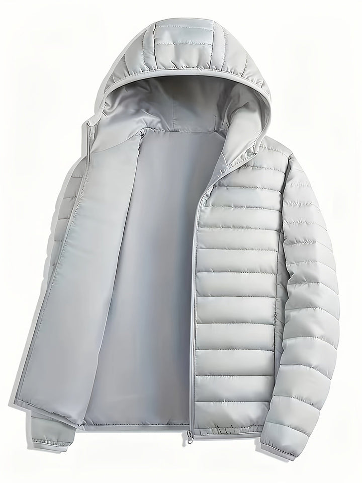 Grimbert | Herren Steppjacke mit Kapuze - Olive Green - Image 2