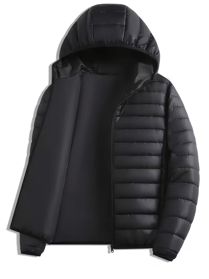 Grimbert | Herren Steppjacke mit Kapuze - Olive Green - Image 4