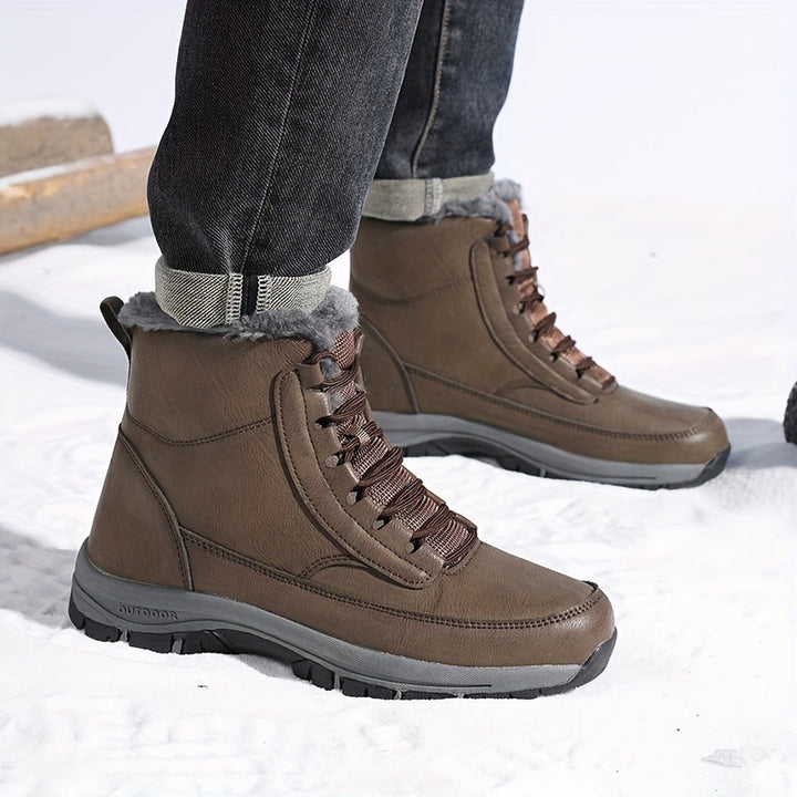 Grimhild | Damen Wasserdichte Winterstiefel Gefüttert - Black - Image 11
