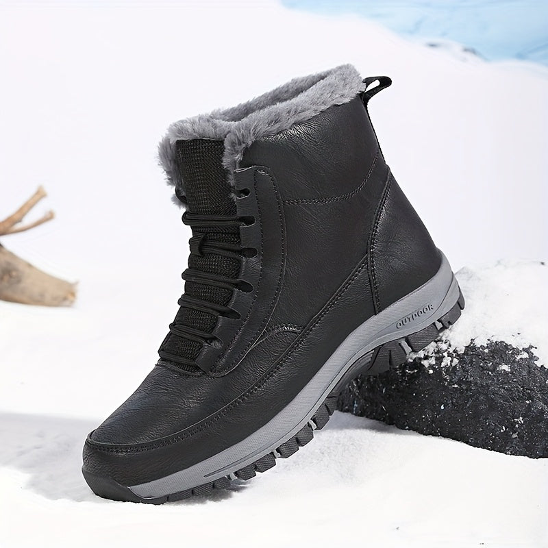 Grimhild | Damen Wasserdichte Winterstiefel Gefüttert - Black - Image 2