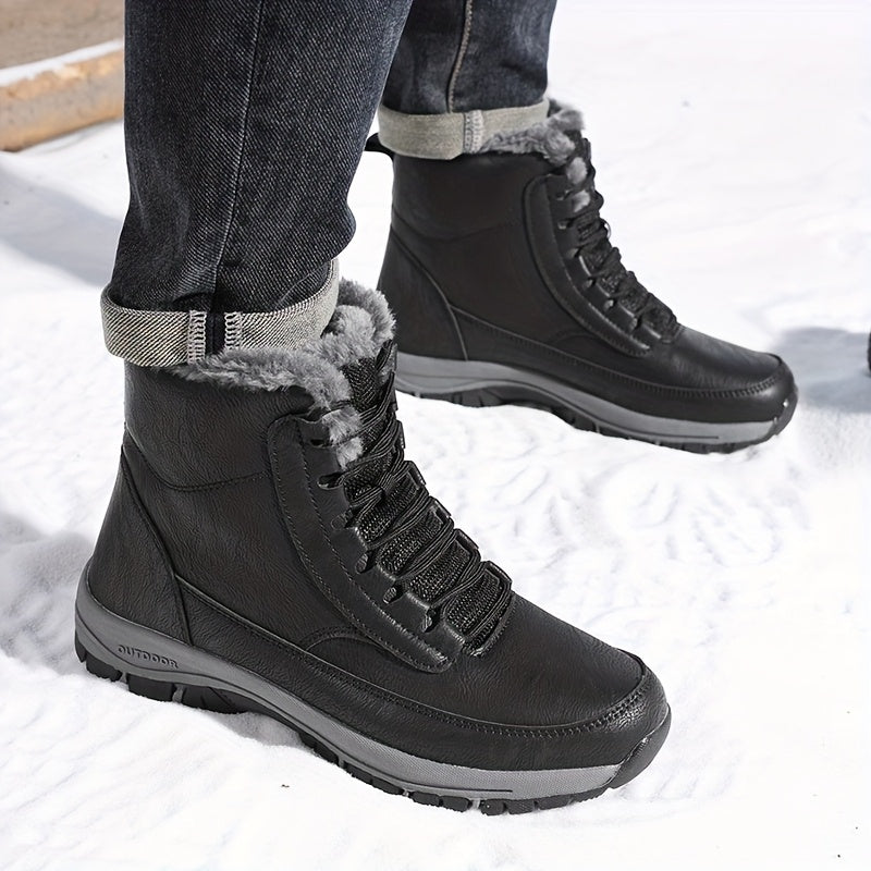 Grimhild | Damen Wasserdichte Winterstiefel Gefüttert - Black - Image 3