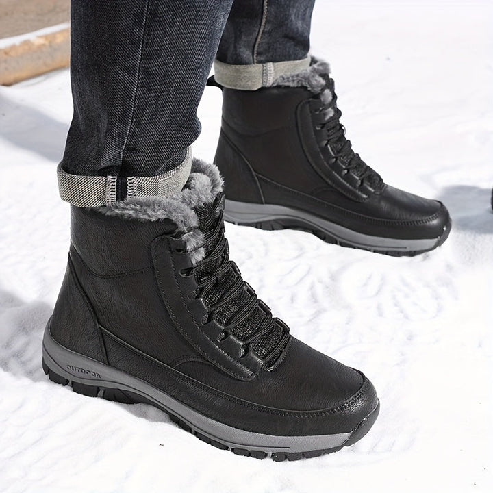 Grimhild | Damen Wasserdichte Winterstiefel Gefüttert - Black - Image 3