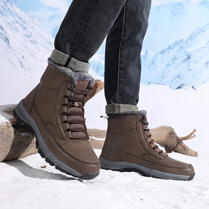 Grimhild | Damen Wasserdichte Winterstiefel Gefüttert - Black - Image 6