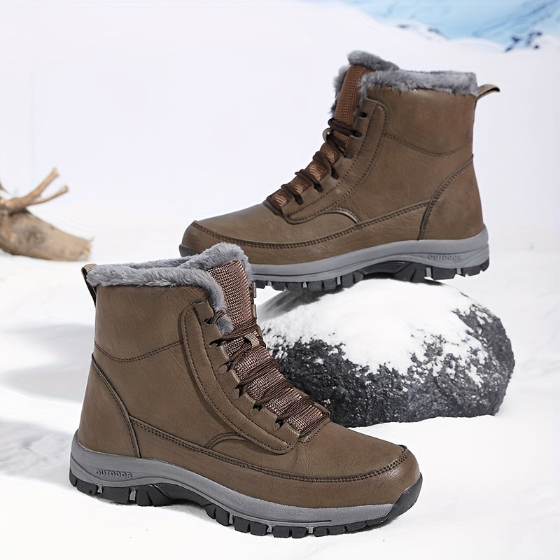 Grimhild | Damen Wasserdichte Winterstiefel Gefüttert - Black - Image 7