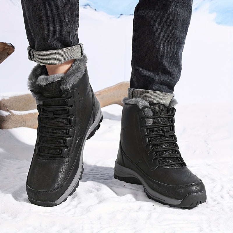Grimhild | Damen Wasserdichte Winterstiefel Gefüttert - Black - Image 8