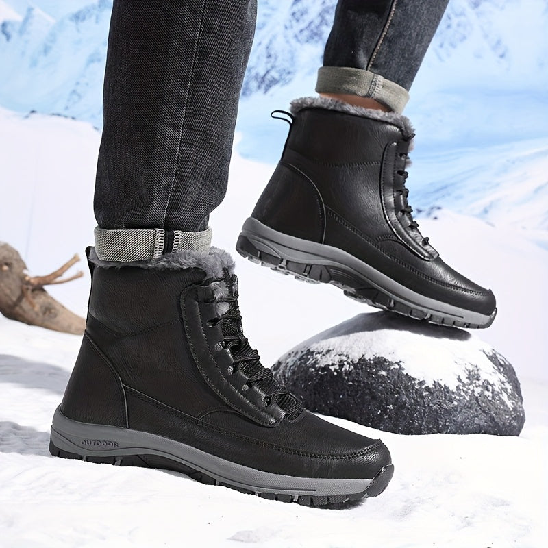 Grimhild | Damen Wasserdichte Winterstiefel Gefüttert - Black - Image 9
