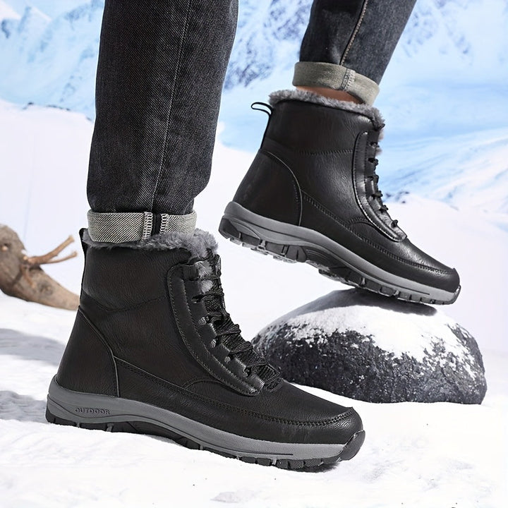 Grimhild | Damen Wasserdichte Winterstiefel Gefüttert - Black - Image 9