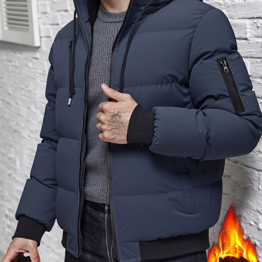 Grimold | Herren Steppjacke mit Kapuze Winterjacke - Black - Image 10