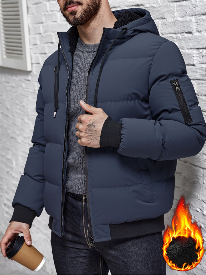 Grimold | Herren Steppjacke mit Kapuze Winterjacke - Black - Image 11