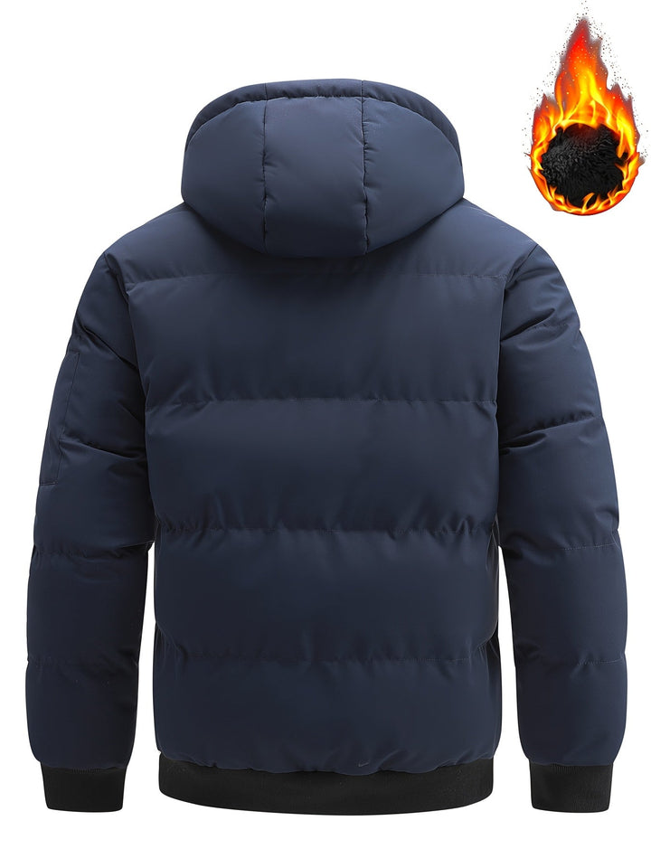 Grimold | Herren Steppjacke mit Kapuze Winterjacke - Black - Image 12