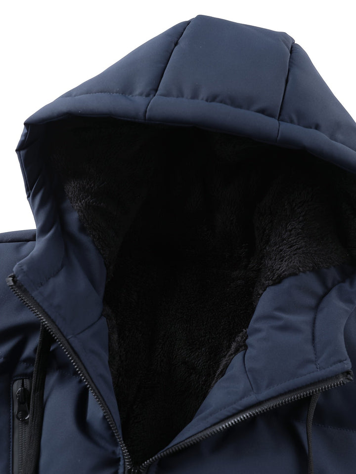 Grimold | Herren Steppjacke mit Kapuze Winterjacke - Black - Image 18