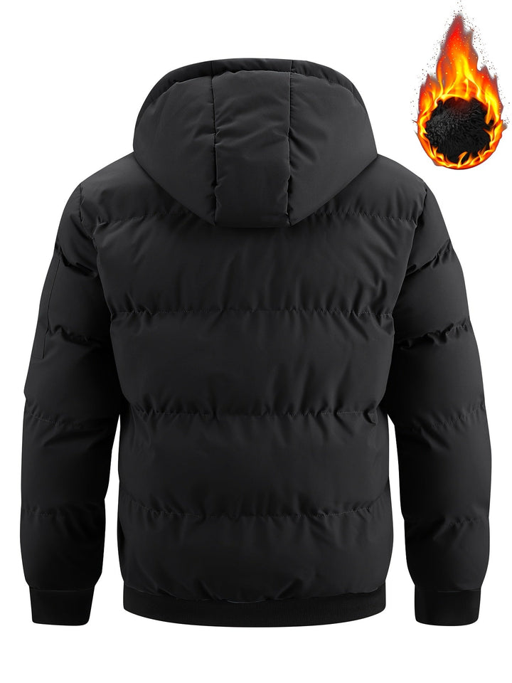 Grimold | Herren Steppjacke mit Kapuze Winterjacke - Black - Image 4