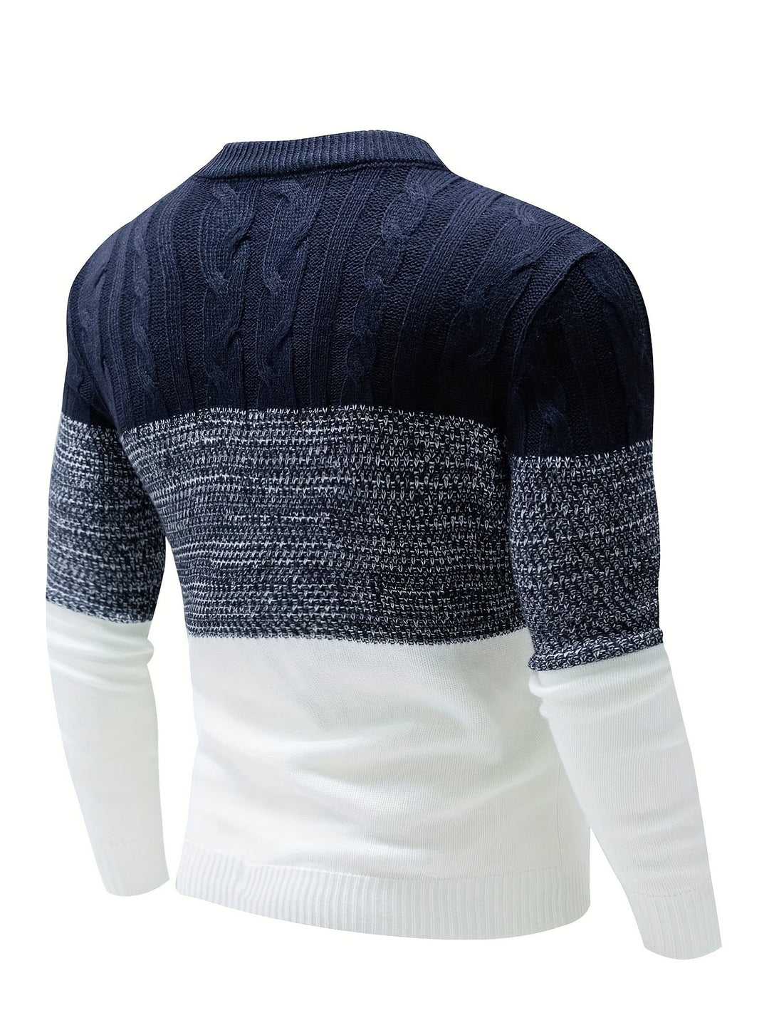Grimolf | Herren Colour-Block Strickpullover - Image 3